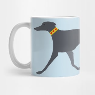 Trotting greyhound dog v2 Mug